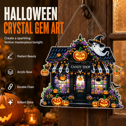 🎃 Halloween DIY Sparkle Art Ornament Kit for Doors and Windows
