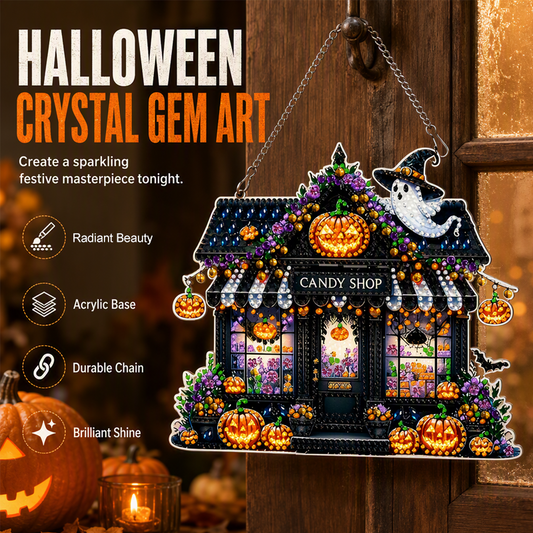 🎃 Halloween DIY Sparkle Art Ornament Kit for Doors and Windows