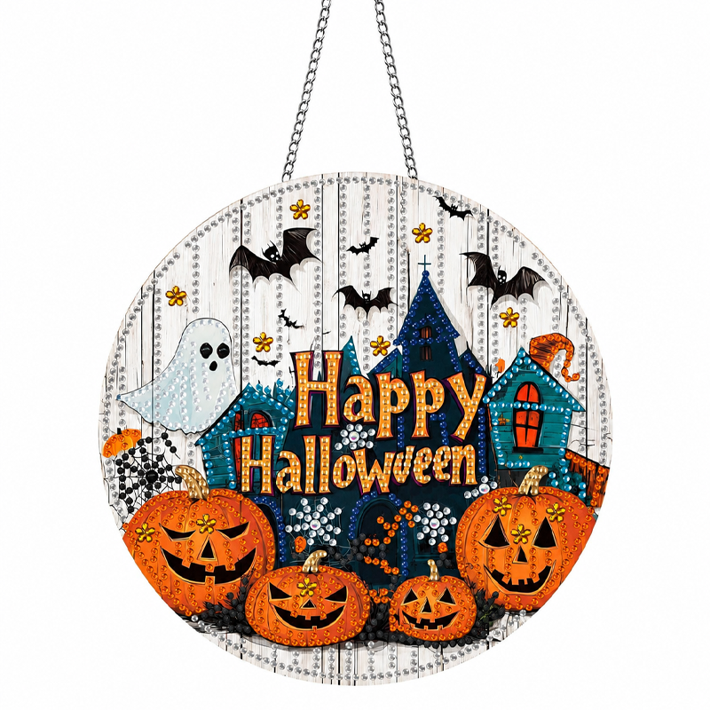 🎃 Halloween DIY Sparkle Art Ornament Kit for Doors and Windows