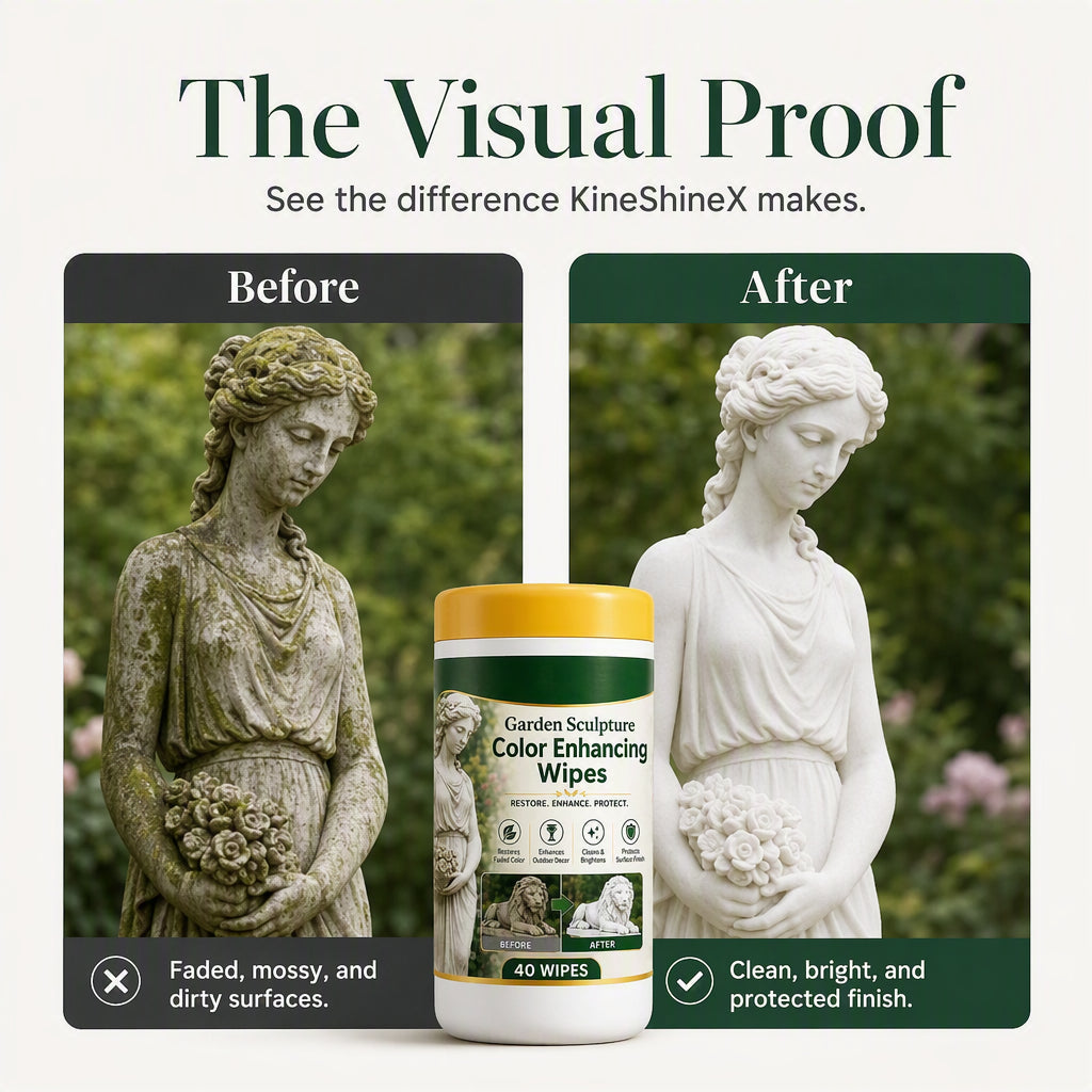 Outdoor Garden Sculpture Color Enhancing and Cleaning Wipes 40-Count