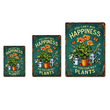Vintage Garden Metal Sign with Plant Lover Quote