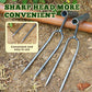 🌱 Compact 2‑Tooth Garden Weed Puller – Sharp Prongs, Sturdy Iron, Hand‑Held ✨