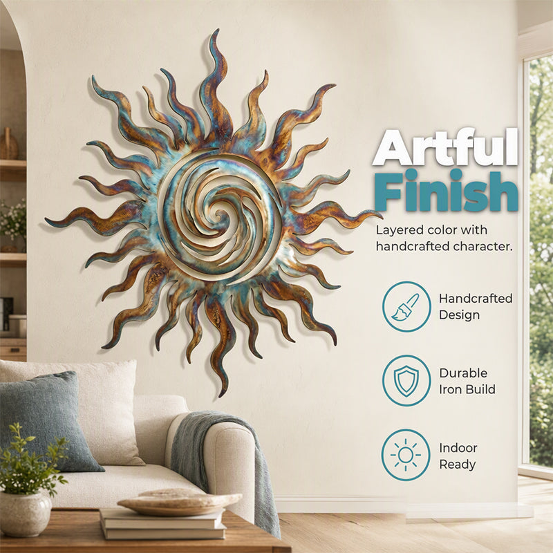 ☀️Metal Sun Silhouette Wall Art Decor